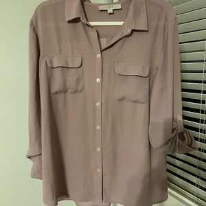 LOFT Dusty Rose Blouse